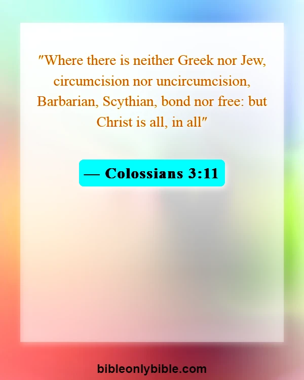 Bible Verses About Cultural Diversity (Colossians 3:11)