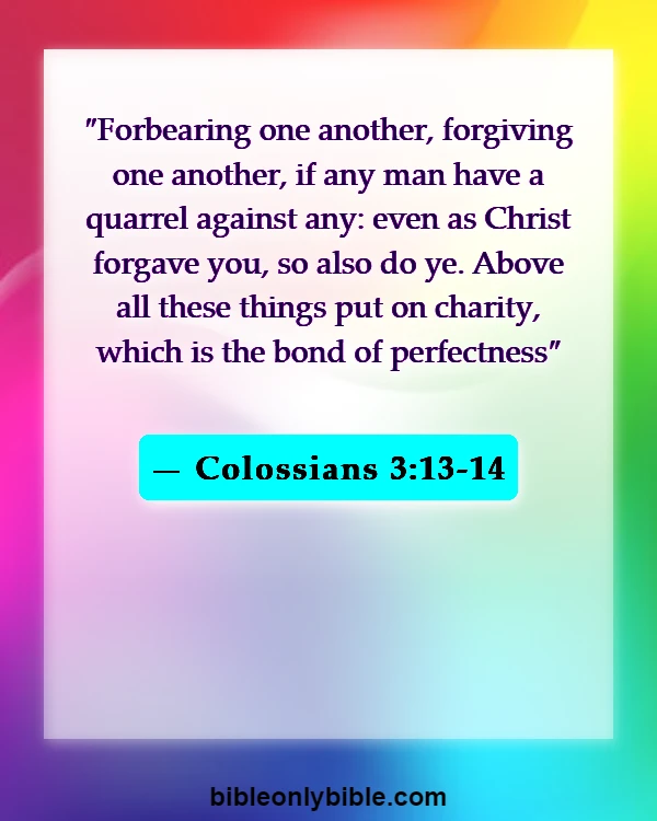 Bible Verses About Love Your Brothers And Sisters In Christ (Colossians 3:13-14)