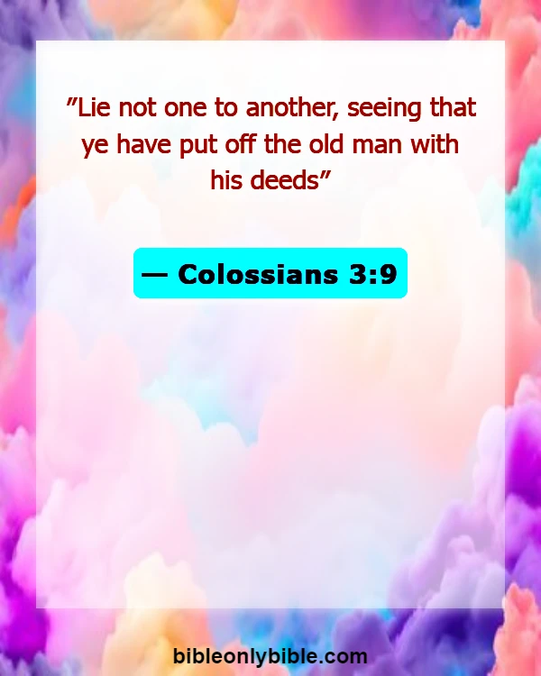 Bible Verses About Cheating And Lying (Colossians 3:9)