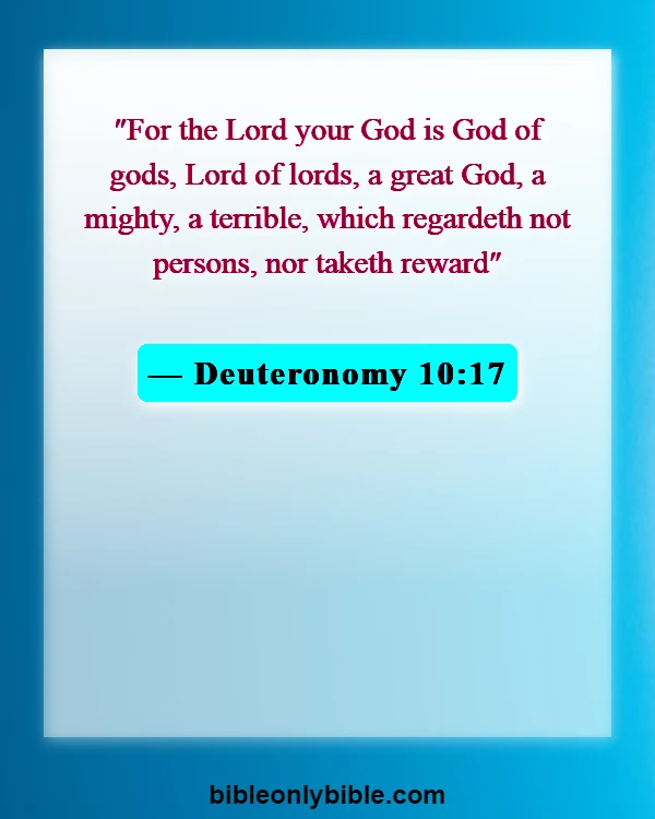 Bible Verses About Awesome God (Deuteronomy 10:17)