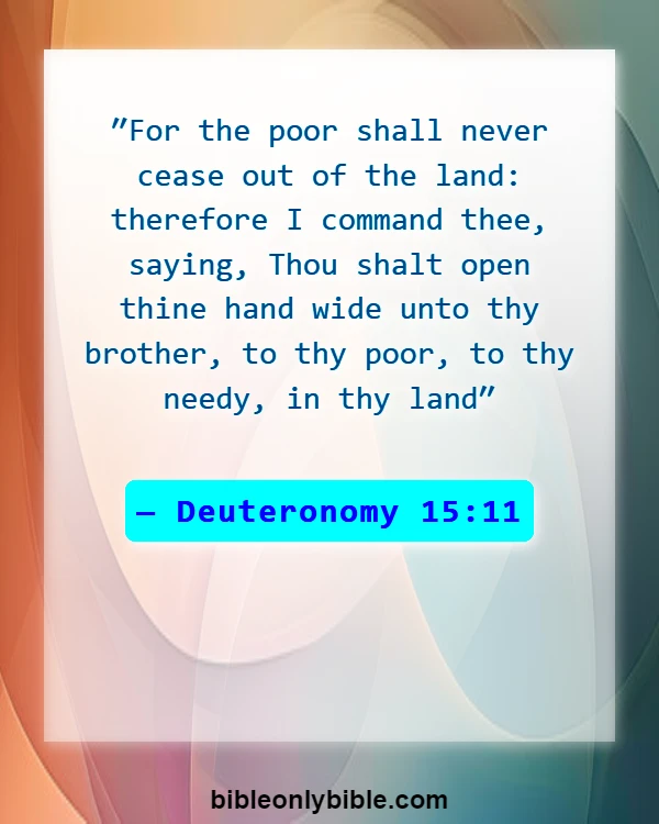 Bible Verses About Love And Compassion (Deuteronomy 15:11)