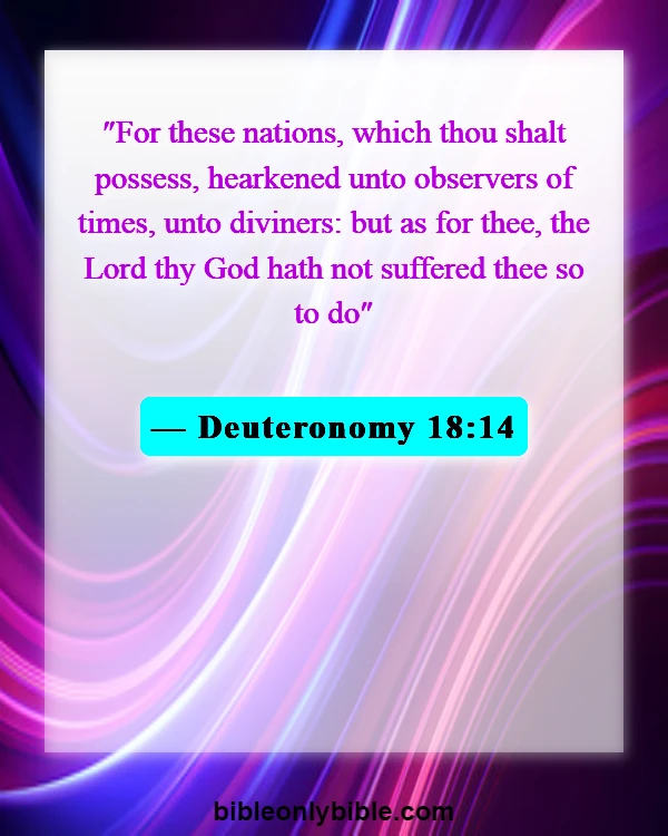 Bible Verses About Magic (Deuteronomy 18:14)