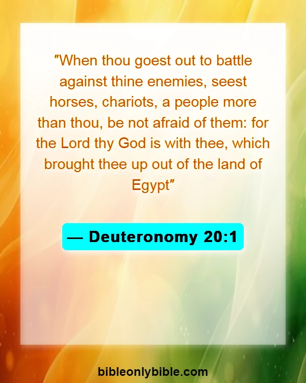Bible Verses About War On Earth (Deuteronomy 20:1)