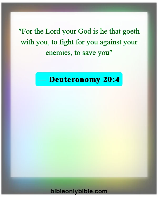 Bible Verses About Enemies Defeated (Deuteronomy 20:4)