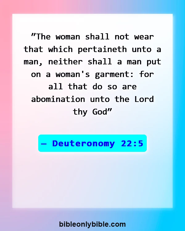 Bible Verses About Exposing Your Body (Deuteronomy 22:5)