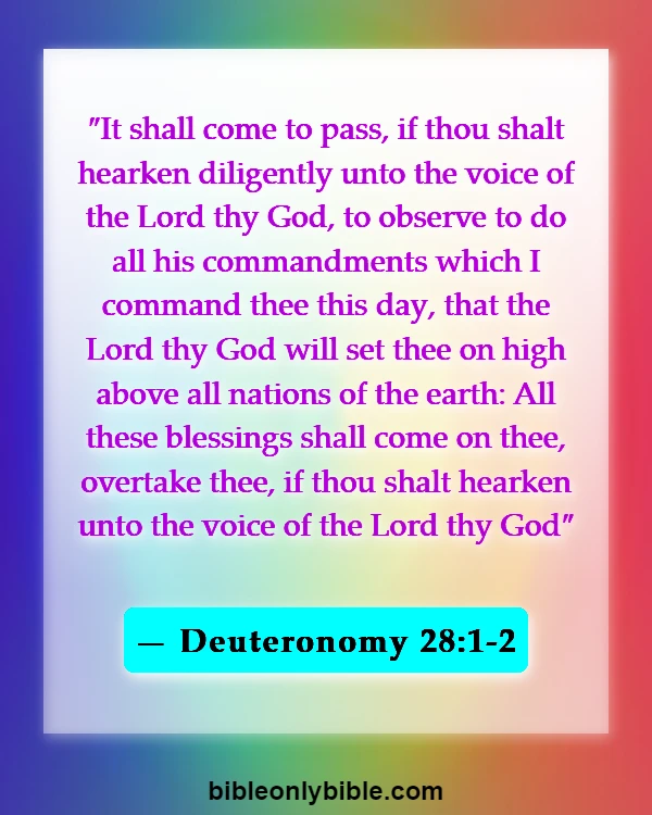 Bible Verses About Karma (Deuteronomy 28:1-2)