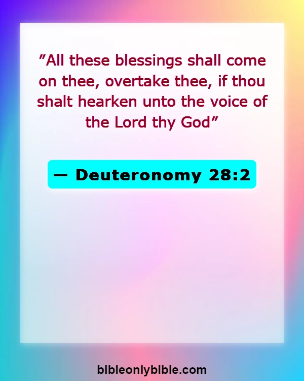 Bible Verses About Curses And Blessings (Deuteronomy 28:2)