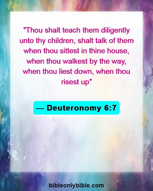 Bible Verses About Gratitude For Family (Deuteronomy 6:7)