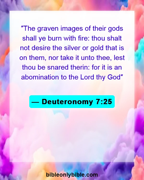 Bible Verses About Abomination (Deuteronomy 7:25)