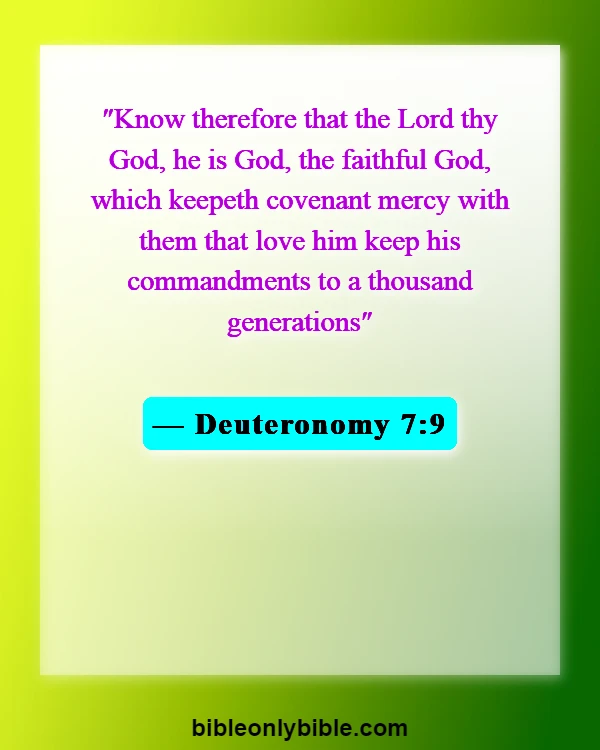 Bible Verses About Tough Times (Deuteronomy 7:9)