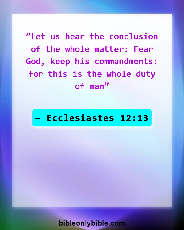 Bible Verses About Importantss (Ecclesiastes 12:13)