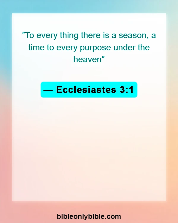 Bible Verses About Waiting For Answered Prayer (Ecclesiastes 3:1)
