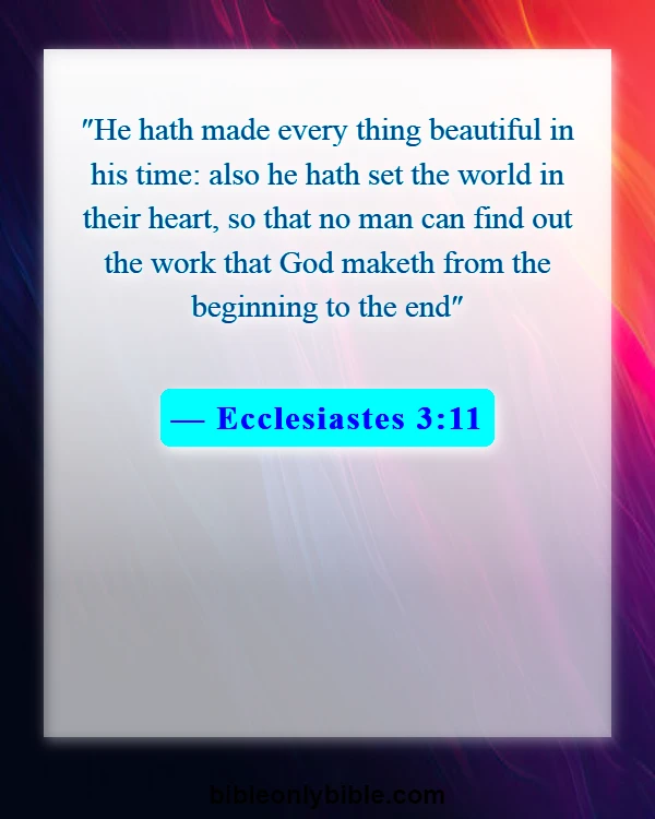 Bible Verses About Patience And God's Timing (Ecclesiastes 3:11)