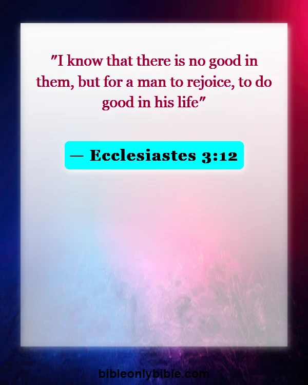 Bible Verses About Fun (Ecclesiastes 3:12)