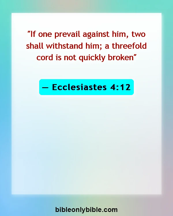 Bible Verses About A Wife That Disrespects Her Husband (Ecclesiastes 4:12)