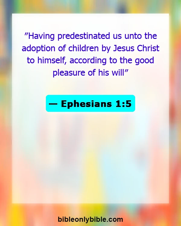 Bible Verses About Acceptance (Ephesians 1:5)