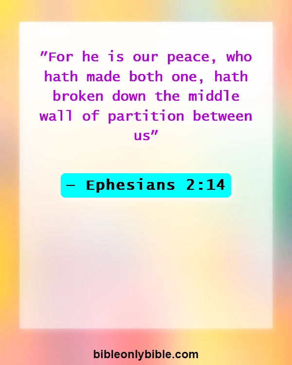 Bible Verses About Peace In The Presence Of God (Ephesians 2:14)