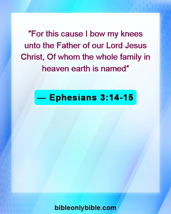 Bible Verses About Family Happiness (Ephesians 3:14-15)