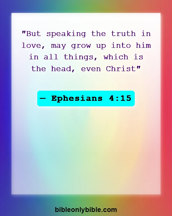 Bible Verses About Speaking Against Pastors (Ephesians 4:15)