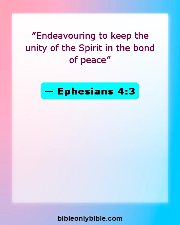 Bible Verses About Family Problem (Ephesians 4:3)