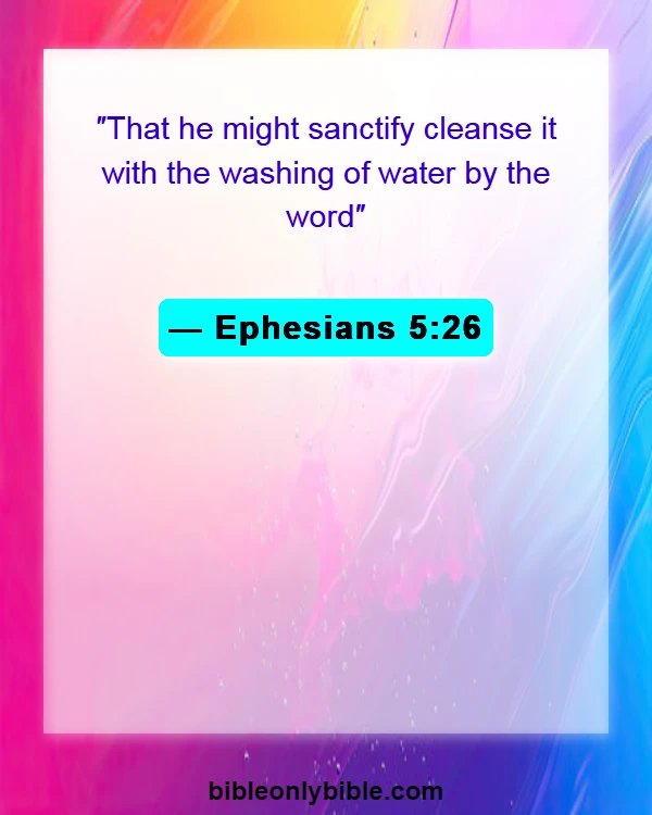 Bible Verses About Husband Being Spiritual Leader (Ephesians 5:26)