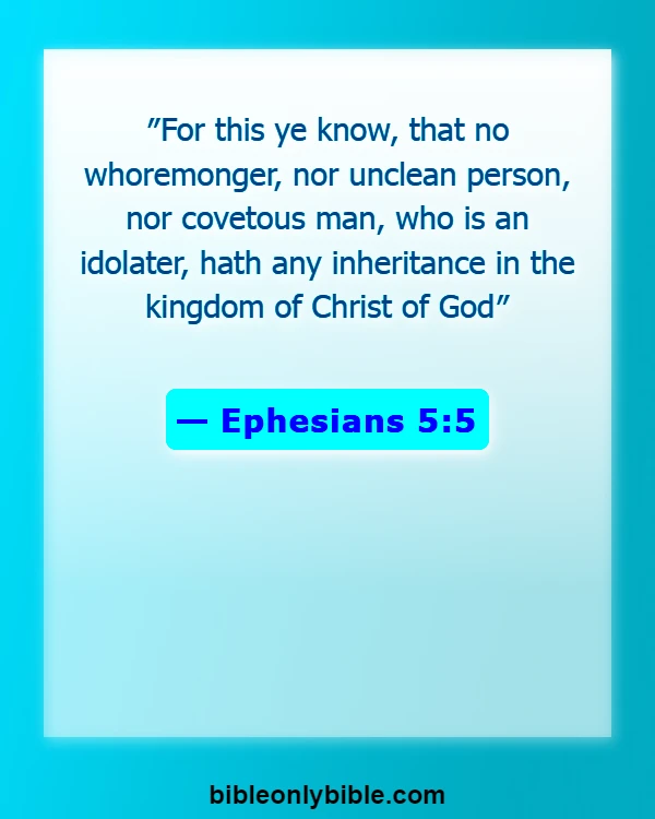 Bible Verses About Whoremonger (Ephesians 5:5)