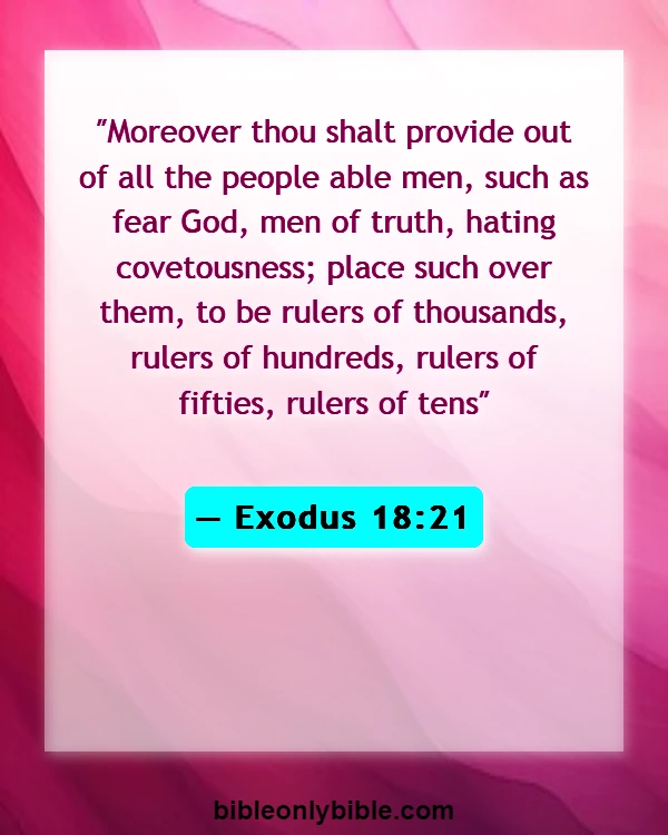 Bible Verses About Leadership In The Church (Exodus 18:21)