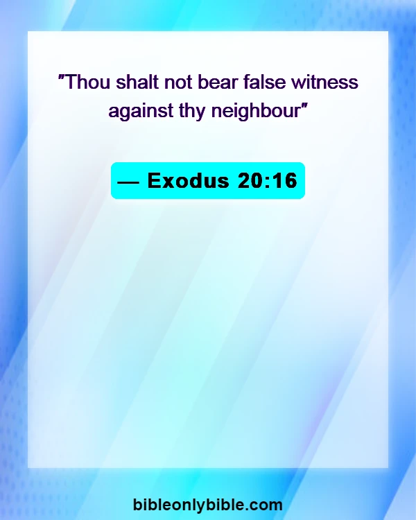 Bible Verses About Liars Going To Hell (Exodus 20:16)