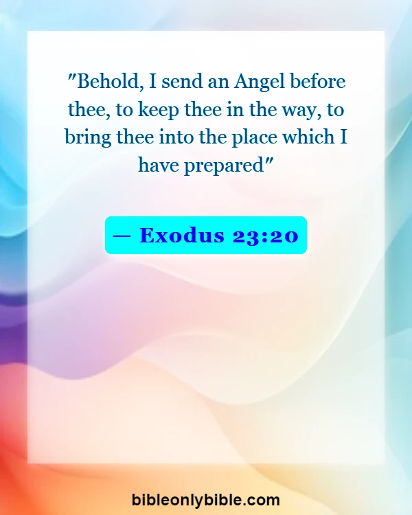 Bible Verses About Angels Watching Over You (Exodus 23:20)