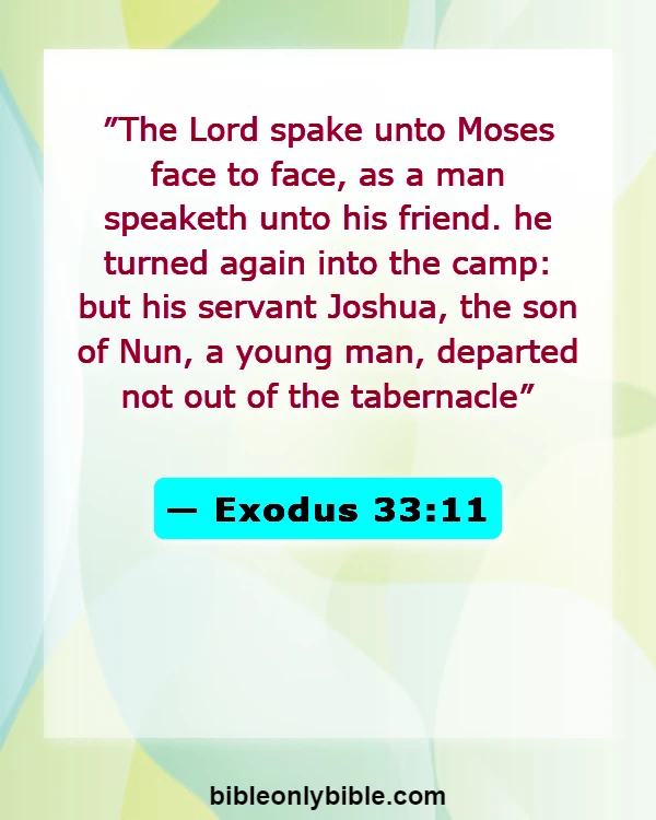 Bible Verses About Friendship With God (Exodus 33:11)