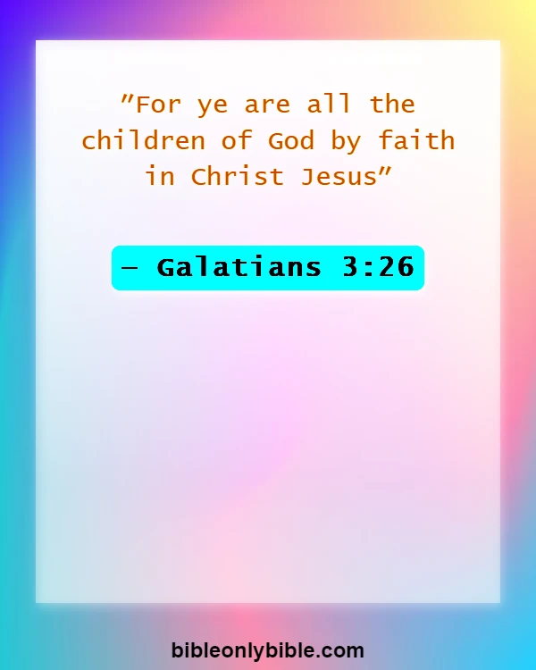 Bible Verses About Cultural Diversity (Galatians 3:26)