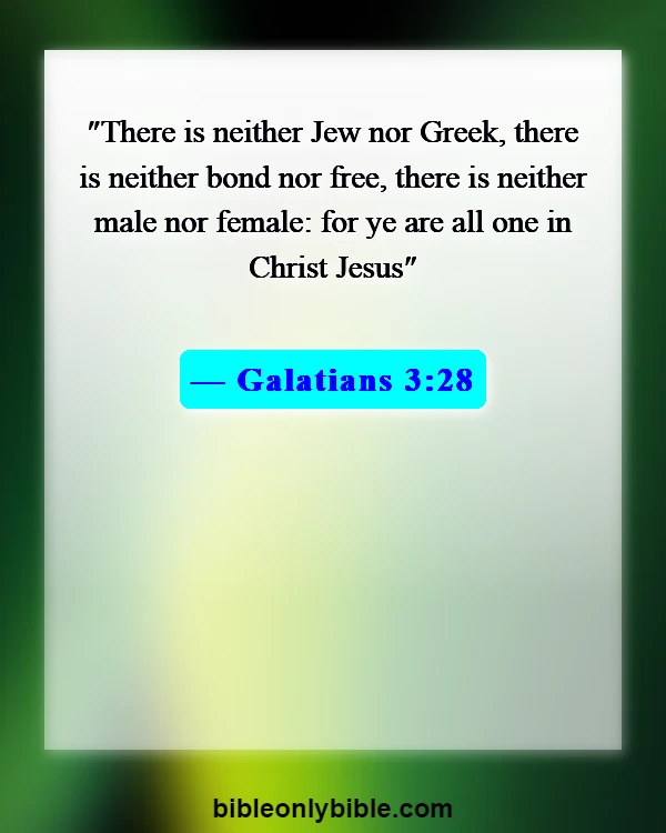 Bible Verses About Cultural Diversity (Galatians 3:28)