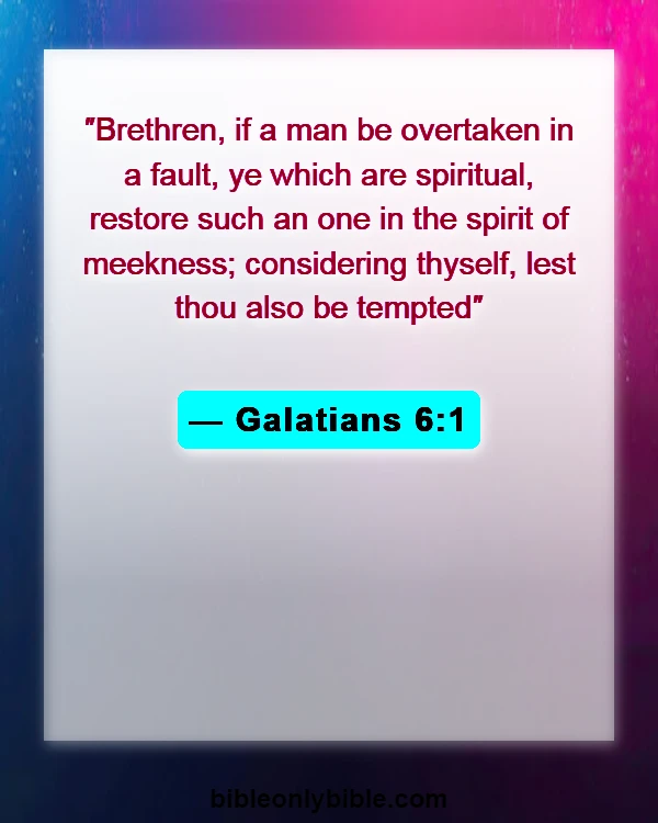 Bible Verses About Speaking Against Pastors (Galatians 6:1)