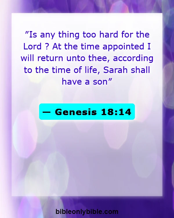 Bible Verses About Favour And Breakthrough (Genesis 18:14)