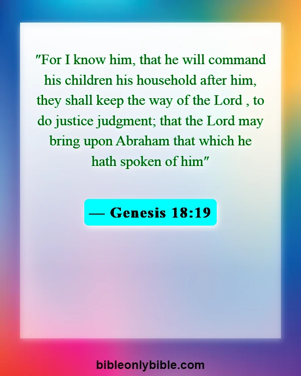 Bible Verses About Husband Being Spiritual Leader (Genesis 18:19)