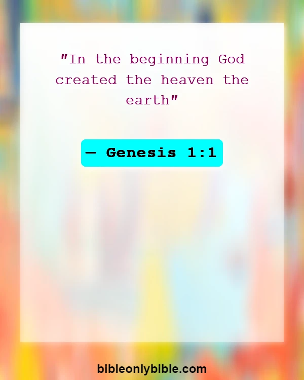 Bible Verses About God's Sovereignty (Genesis 1:1)