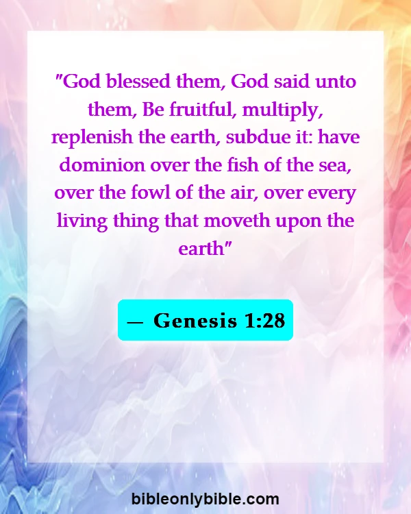 Bible Verses About Fertility Problems (Genesis 1:28)