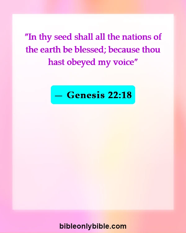 Bible Verses About Assurance Of Salvation (Genesis 22:18)