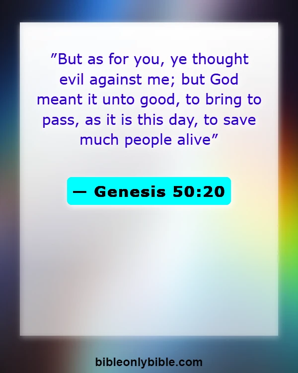 Bible Verses About Despair (Genesis 50:20)