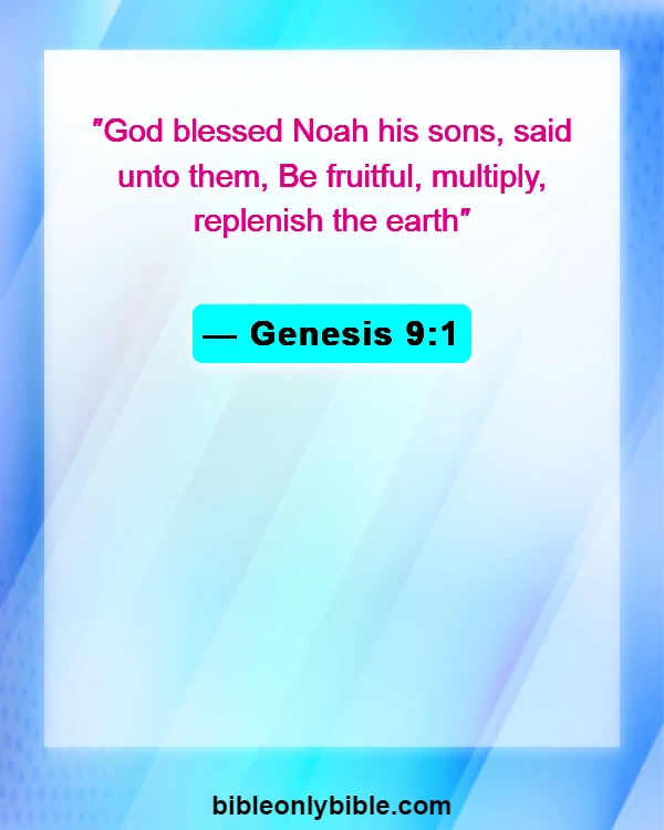 Bible Verses About Gratitude For Family (Genesis 9:1)