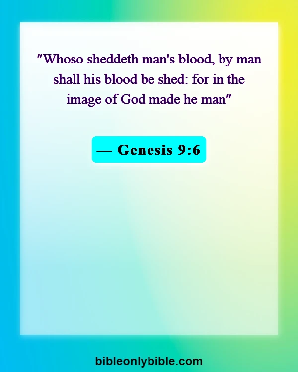 Bible Verses About Murdering The Innocent (Genesis 9:6)