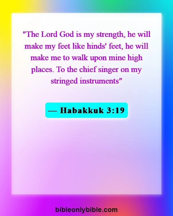 Bible Verses About Pain And Hurt (Habakkuk 3:19)