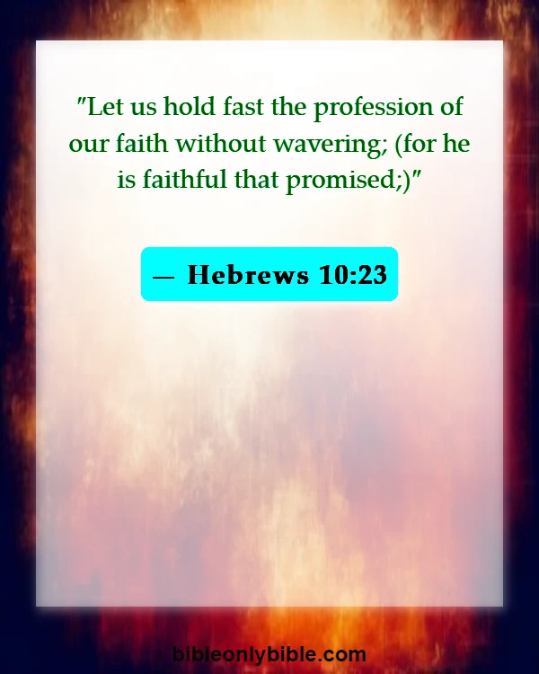 Bible Verses About Excitement (Hebrews 10:23)