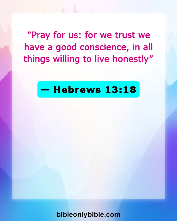 Bible Verses About Religious Exemption (Hebrews 13:18)