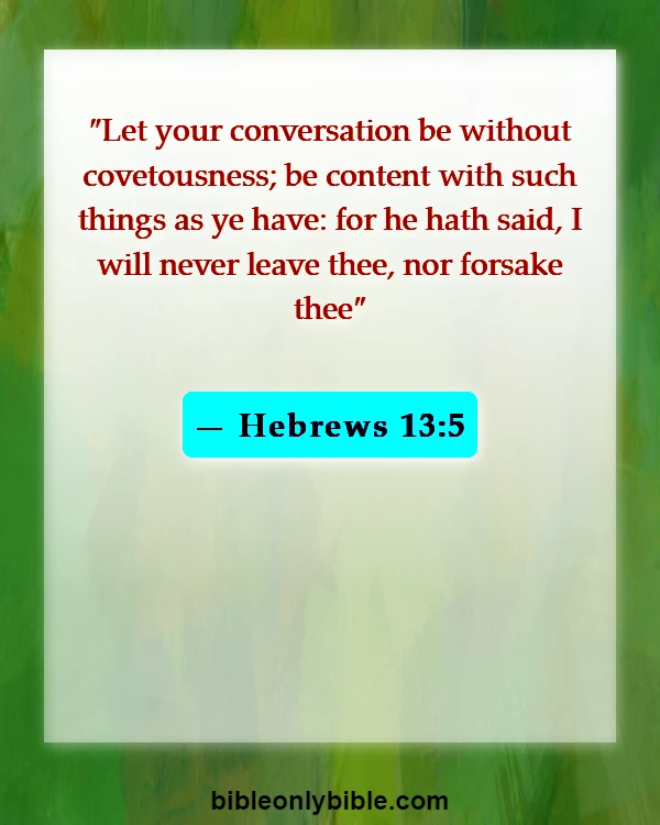 Bible Verses About Experiencing God's Presence (Hebrews 13:5)