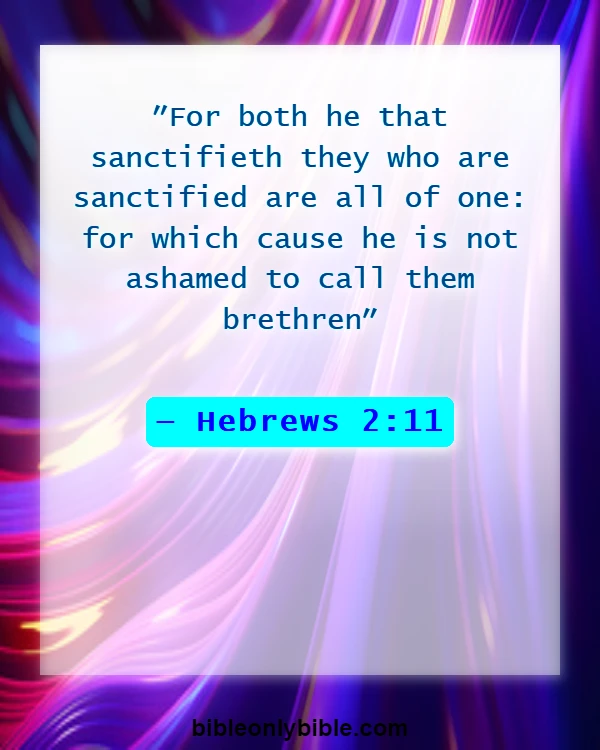 Bible Verses About Blessed Are The Peacemakers (Hebrews 2:11)