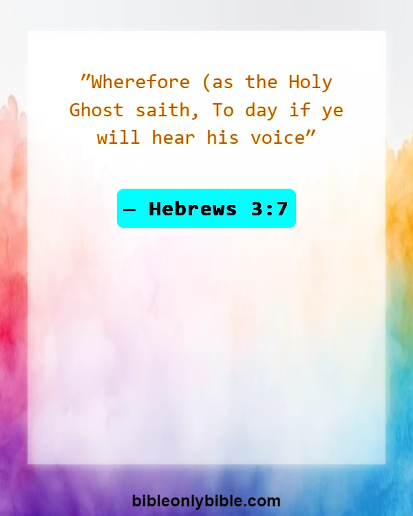 Bible Verses About God's Warnings (Hebrews 3:7)