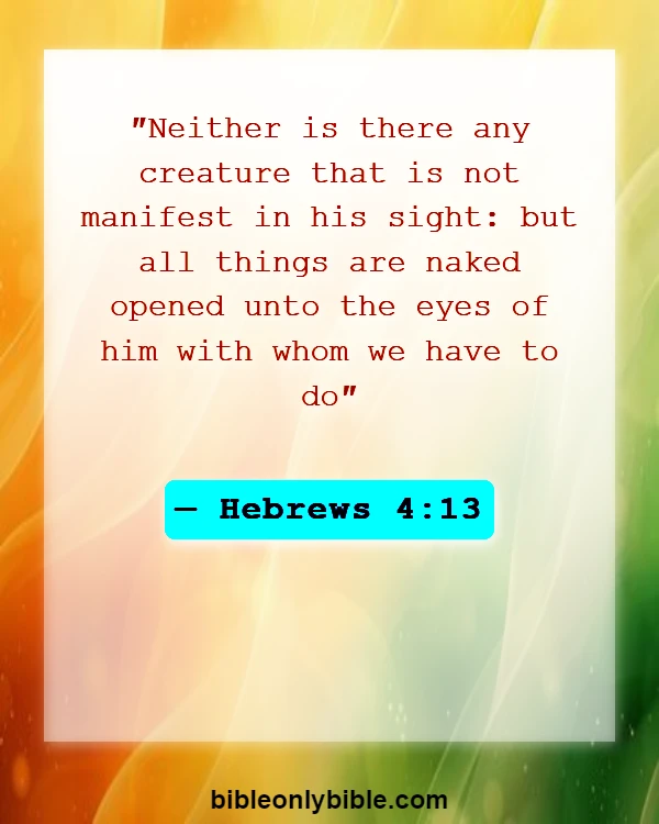 Bible Verses About Karma (Hebrews 4:13)