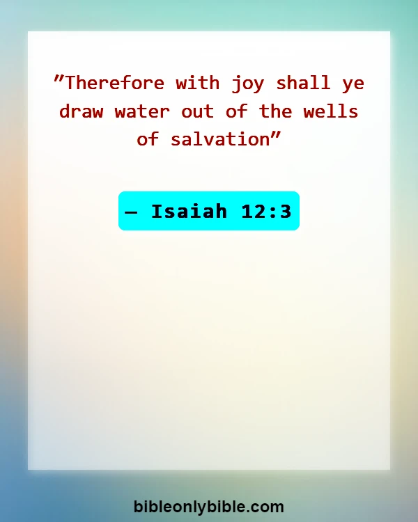 Bible Verses About Excitement (Isaiah 12:3)