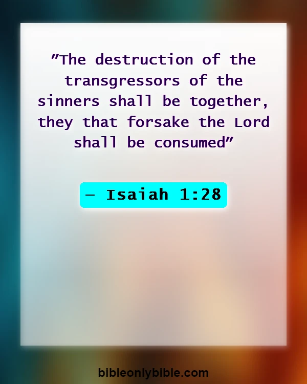 Bible Verses About Idolatry (Isaiah 1:28)